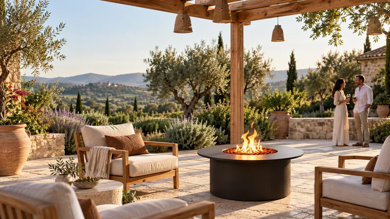 Cosy Fire Pit, temsili pergola mekân görseli